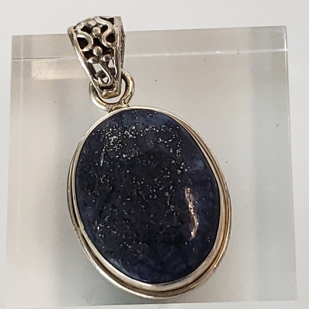 Lapis Lazuli Sterling Silver Pendant Filigree